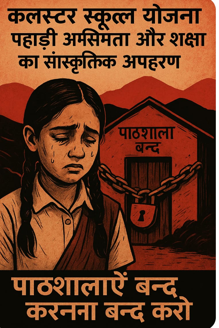 “कलस्टर स्कूल योजना: पहाड़ी अस्मिता और शिक्षा का सांस्कृतिक अपहरण”